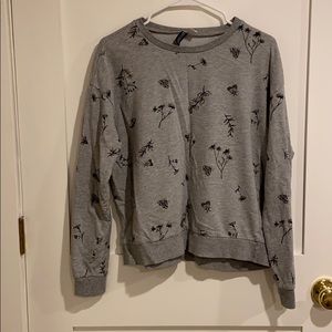 Botanical print sweatshirt